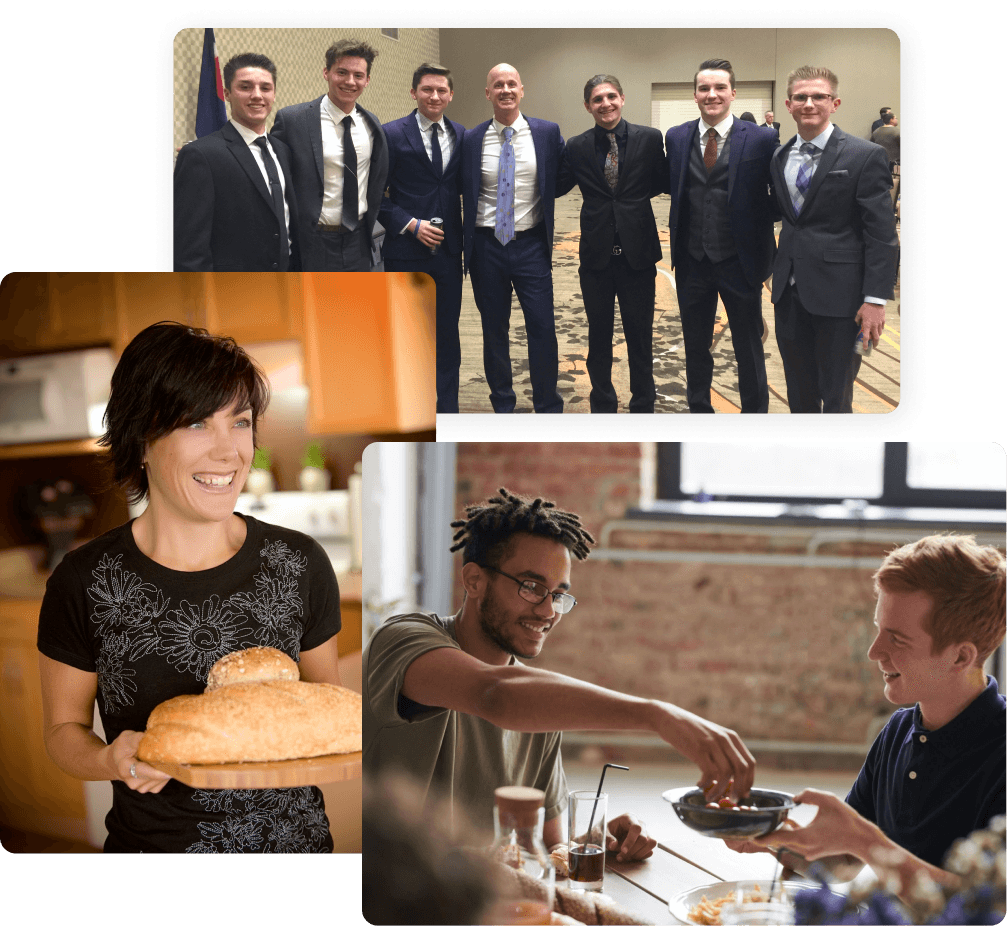 Collage of Bryan & Andrea Fraser with partners